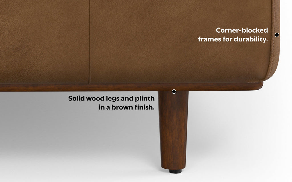 Morrison 89 inch Sofa in Genuine Leather