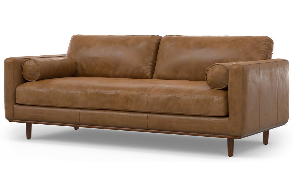 Morrison 89 inch Sofa in Genuine Leather