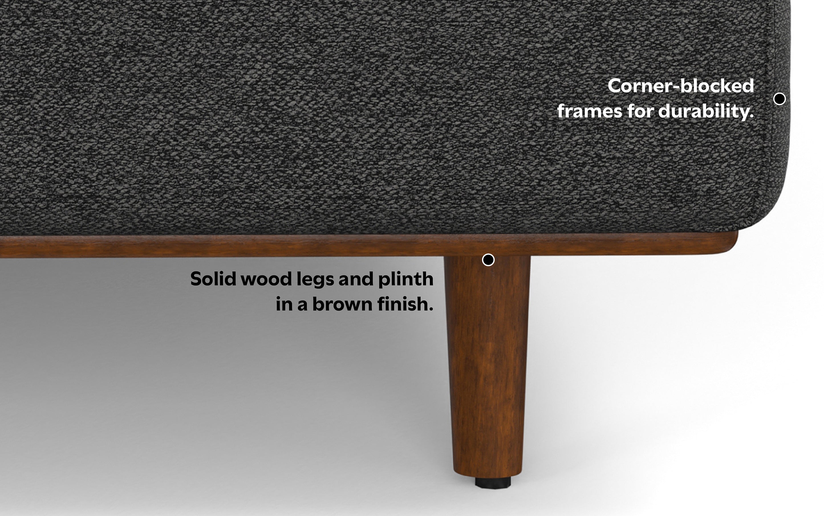 Morrison 89 inch Sofa in Woven-Blend Fabric