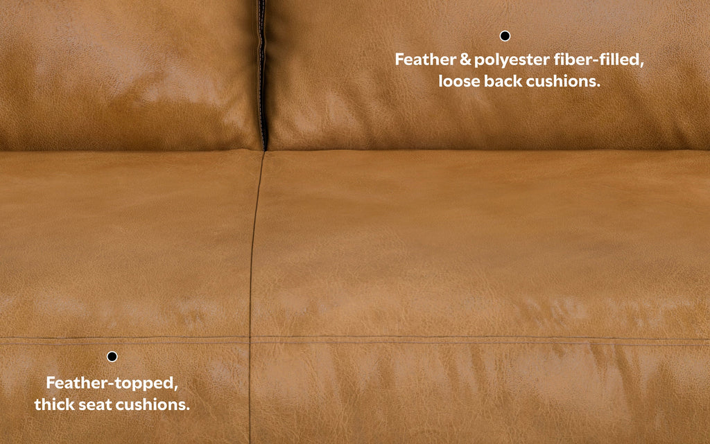 Morrison 89 inch Sofa in Genuine Leather