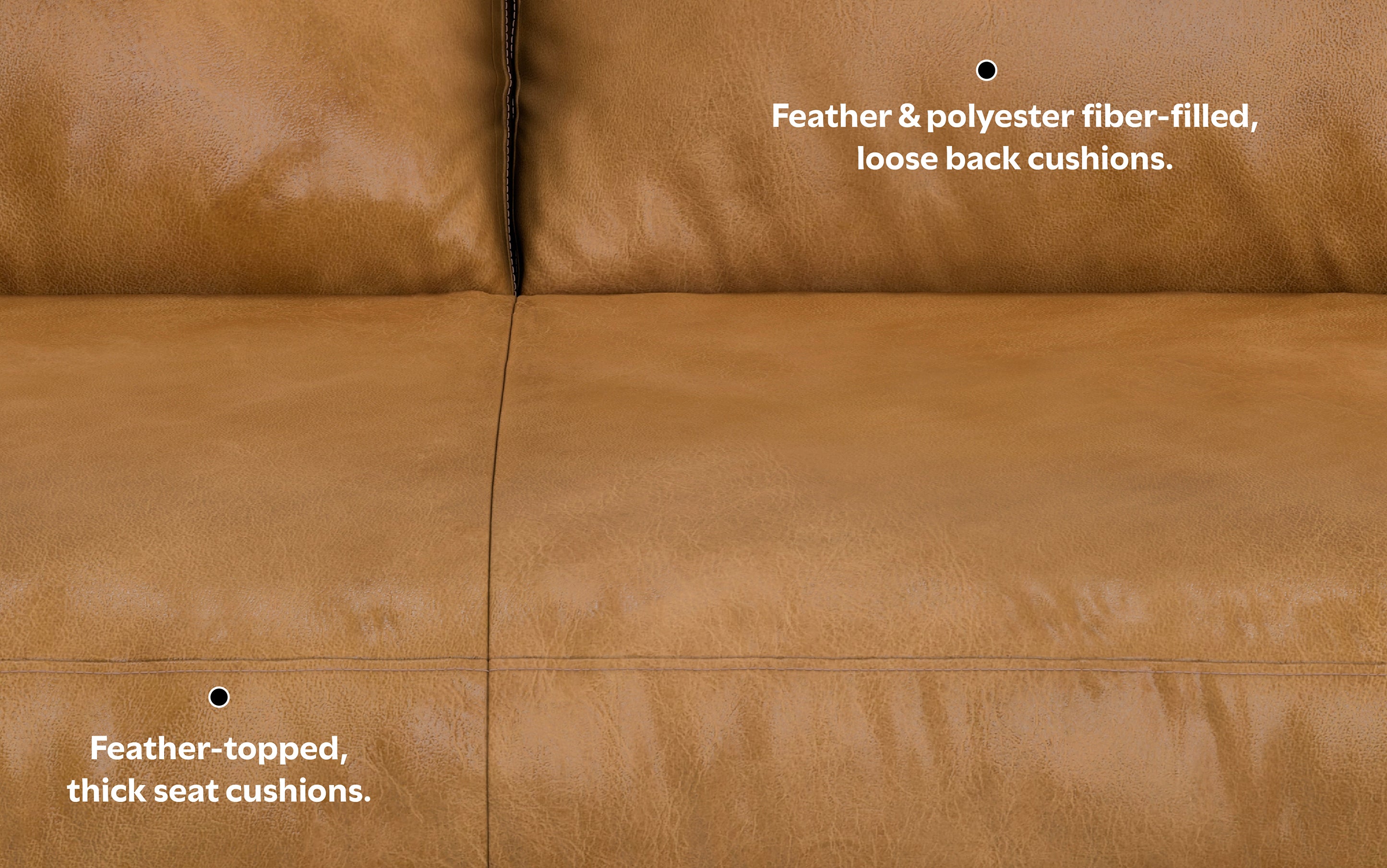 Morrison 89 inch Sofa in Genuine Leather
