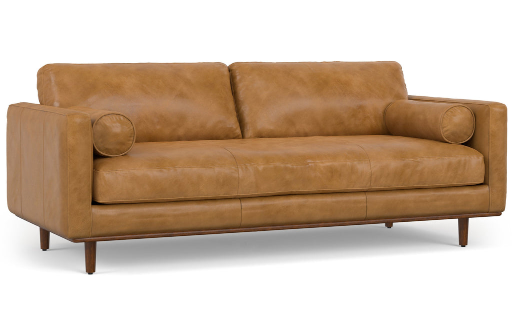 Morrison 89 inch Sofa in Genuine Leather