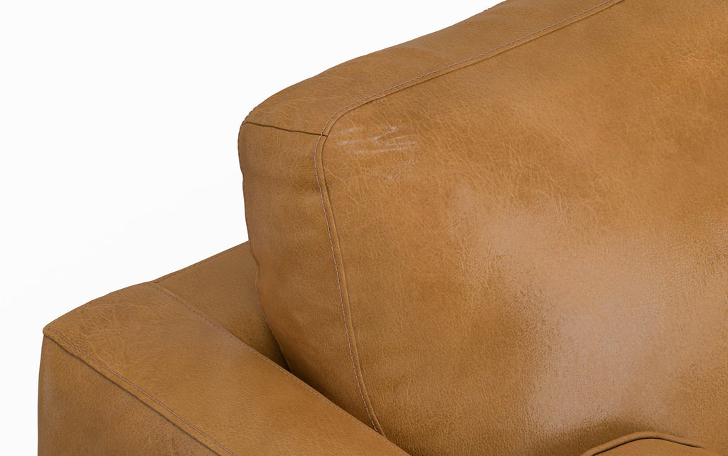 Morrison 72 inch Sofa in Genuine Leather