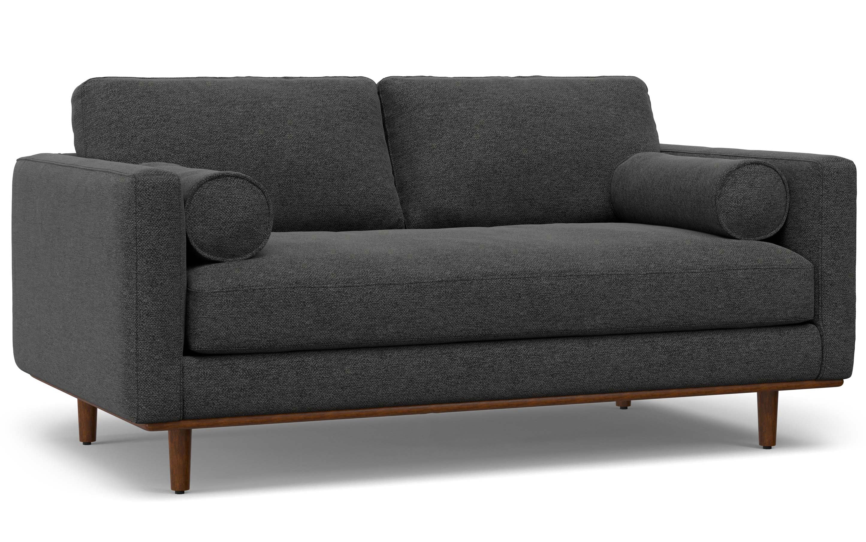 Morrison 72-inch Sofa and Ottoman Set in Woven-Blend Fabric