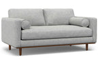 Morrison 72-inch Sofa and Ottoman Set in Woven-Blend Fabric
