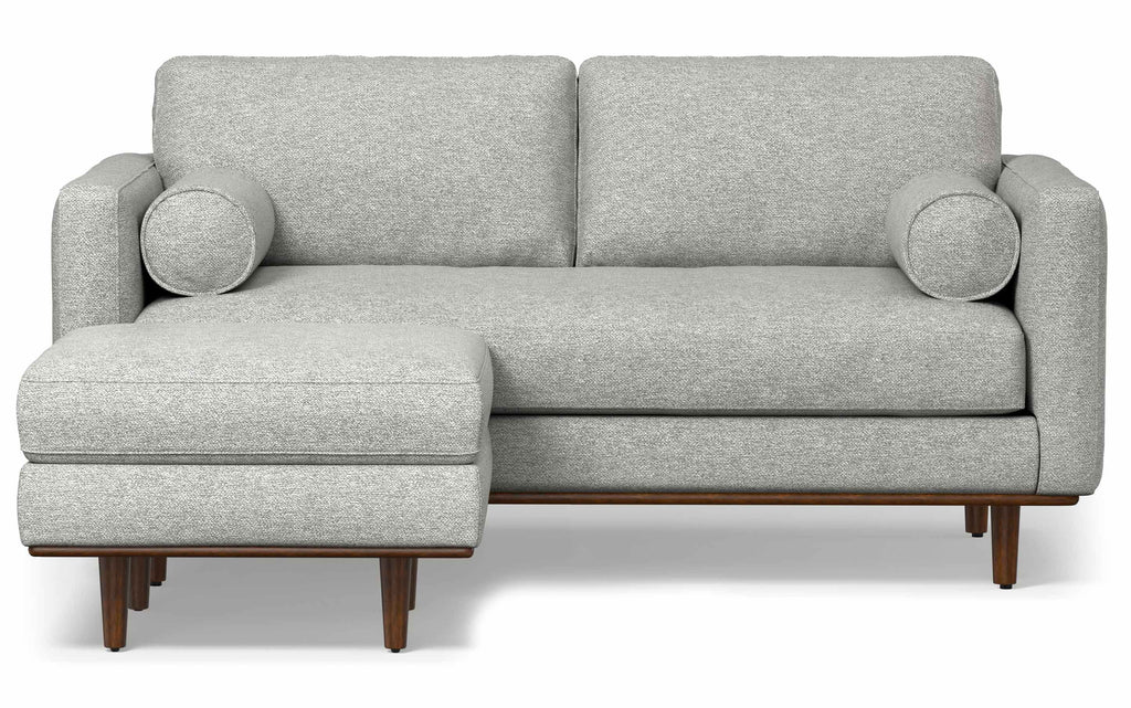 Morrison 72-inch Sofa and Ottoman Set in Woven-Blend Fabric