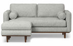 Morrison 72-inch Sofa and Ottoman Set in Woven-Blend Fabric