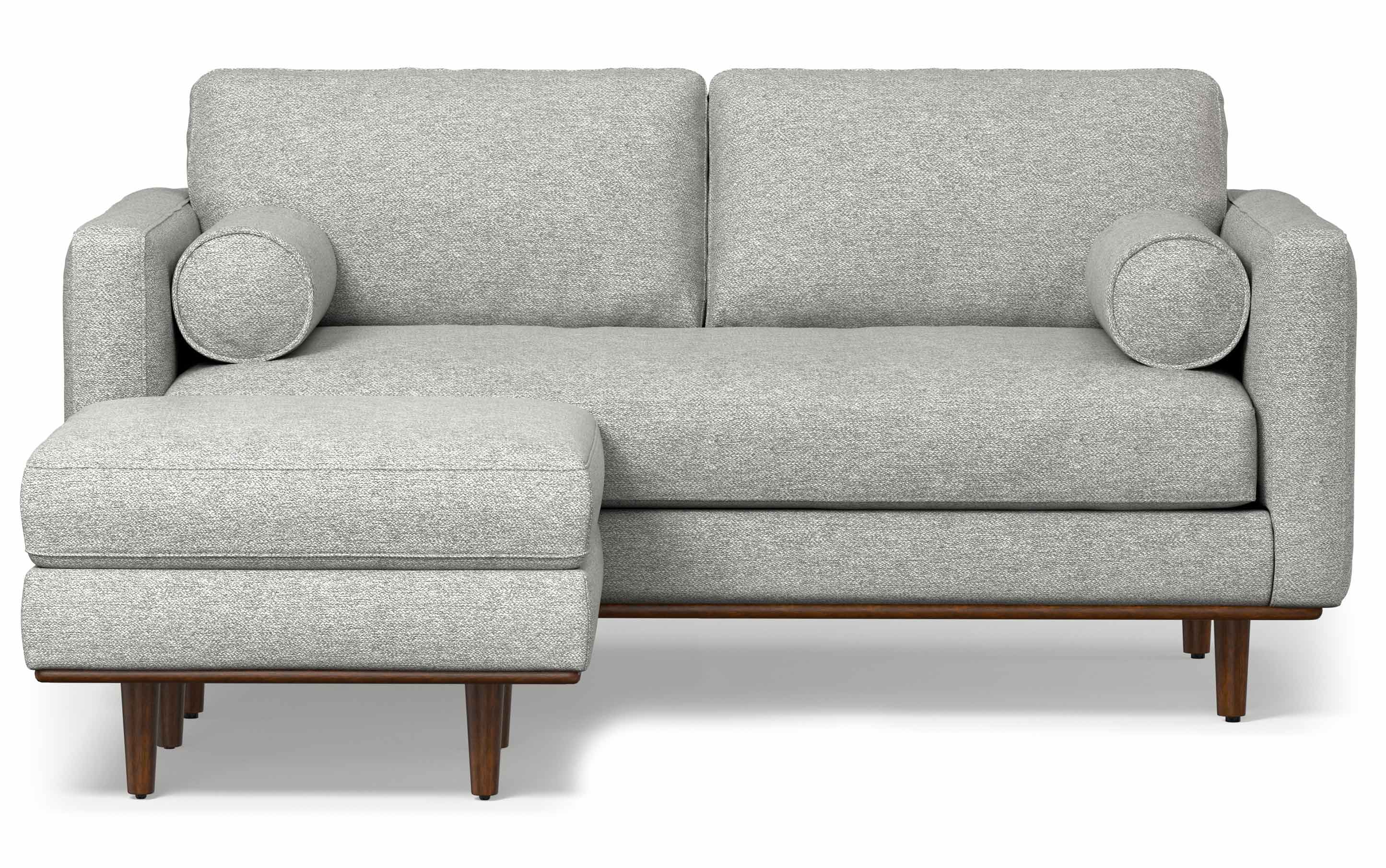 Morrison 72-inch Sofa and Ottoman Set in Woven-Blend Fabric