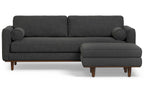 Morrison 89-inch Sofa and Ottoman Set in Woven-Blend Fabric