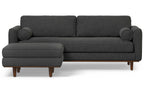 Morrison 89-inch Sofa and Ottoman Set in Woven-Blend Fabric