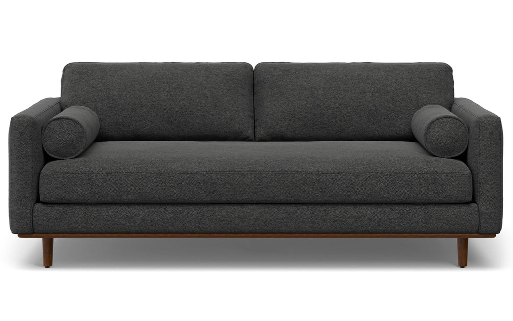 Morrison 89-inch Sofa and Ottoman Set in Woven-Blend Fabric