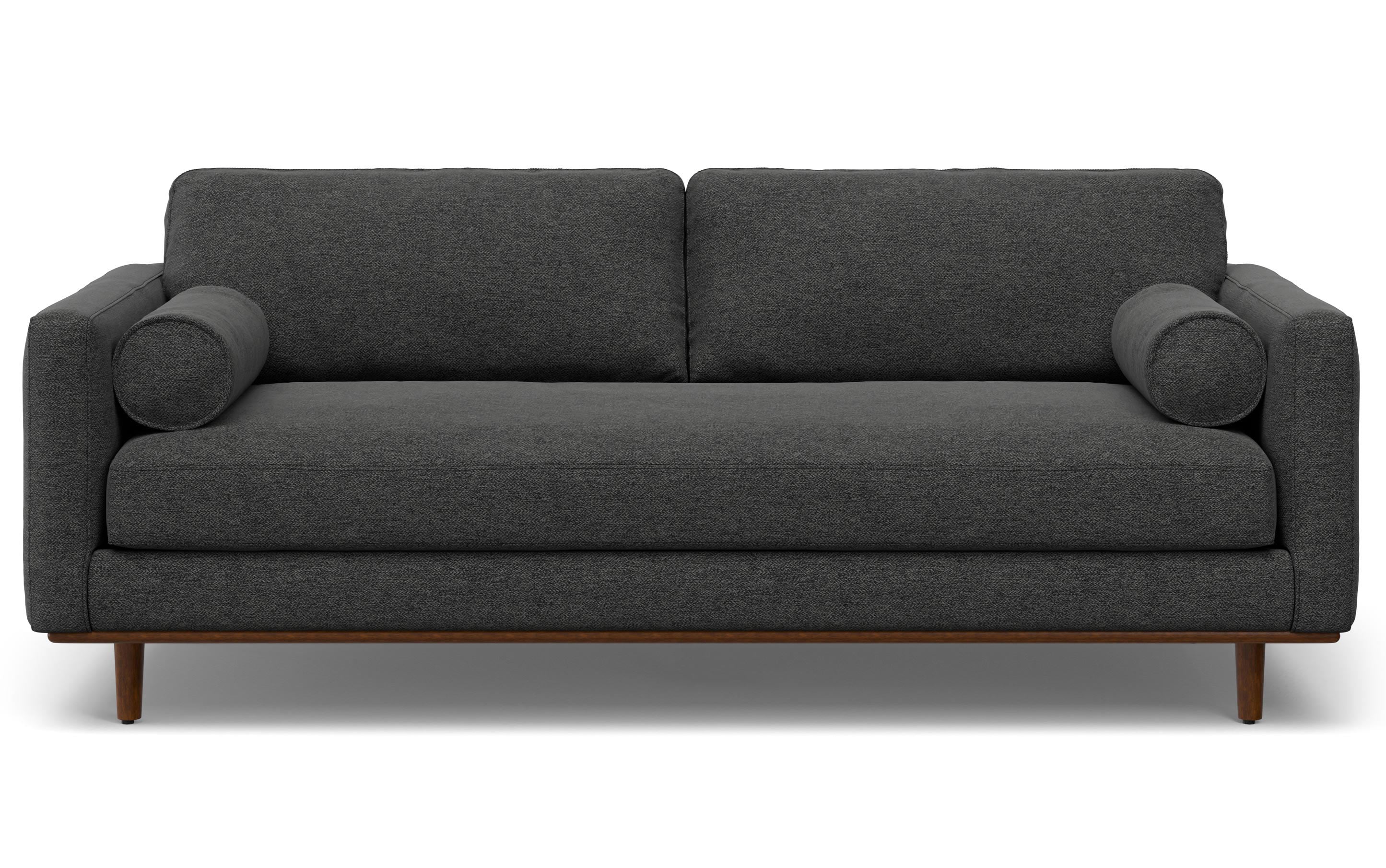 Morrison 89-inch Sofa and Ottoman Set in Woven-Blend Fabric