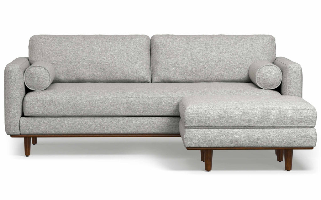 Morrison 89-inch Sofa and Ottoman Set in Woven-Blend Fabric