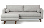 Morrison 89-inch Sofa and Ottoman Set in Woven-Blend Fabric