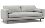 Morrison 89-inch Sofa and Ottoman Set in Woven-Blend Fabric