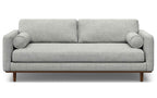 Morrison 89-inch Sofa and Ottoman Set in Woven-Blend Fabric