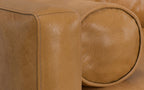 Morrison 89-inch Sofa and Ottoman Set in Genuine Leather