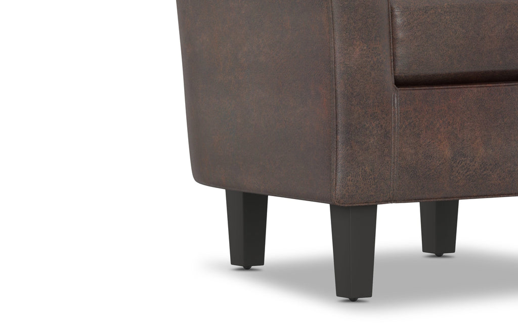 Austin Accent Chair in Distressed Brown