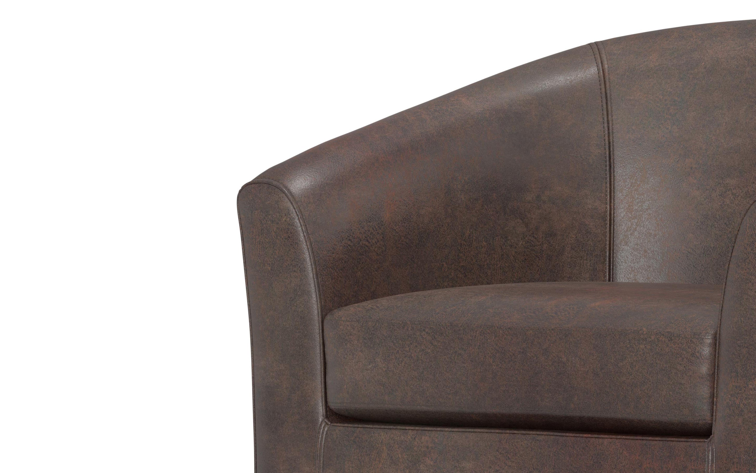 Austin Accent Chair in Distressed Brown