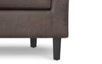 Austin Accent Chair in Distressed Brown