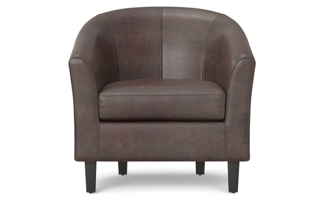 Austin Accent Chair in Distressed Brown
