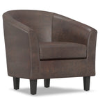 Austin Accent Chair in Distressed Brown