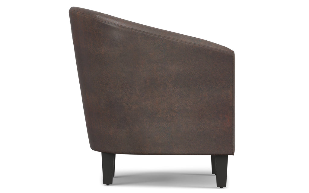 Austin Accent Chair in Distressed Brown