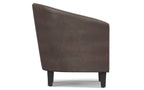 Austin Accent Chair in Distressed Brown
