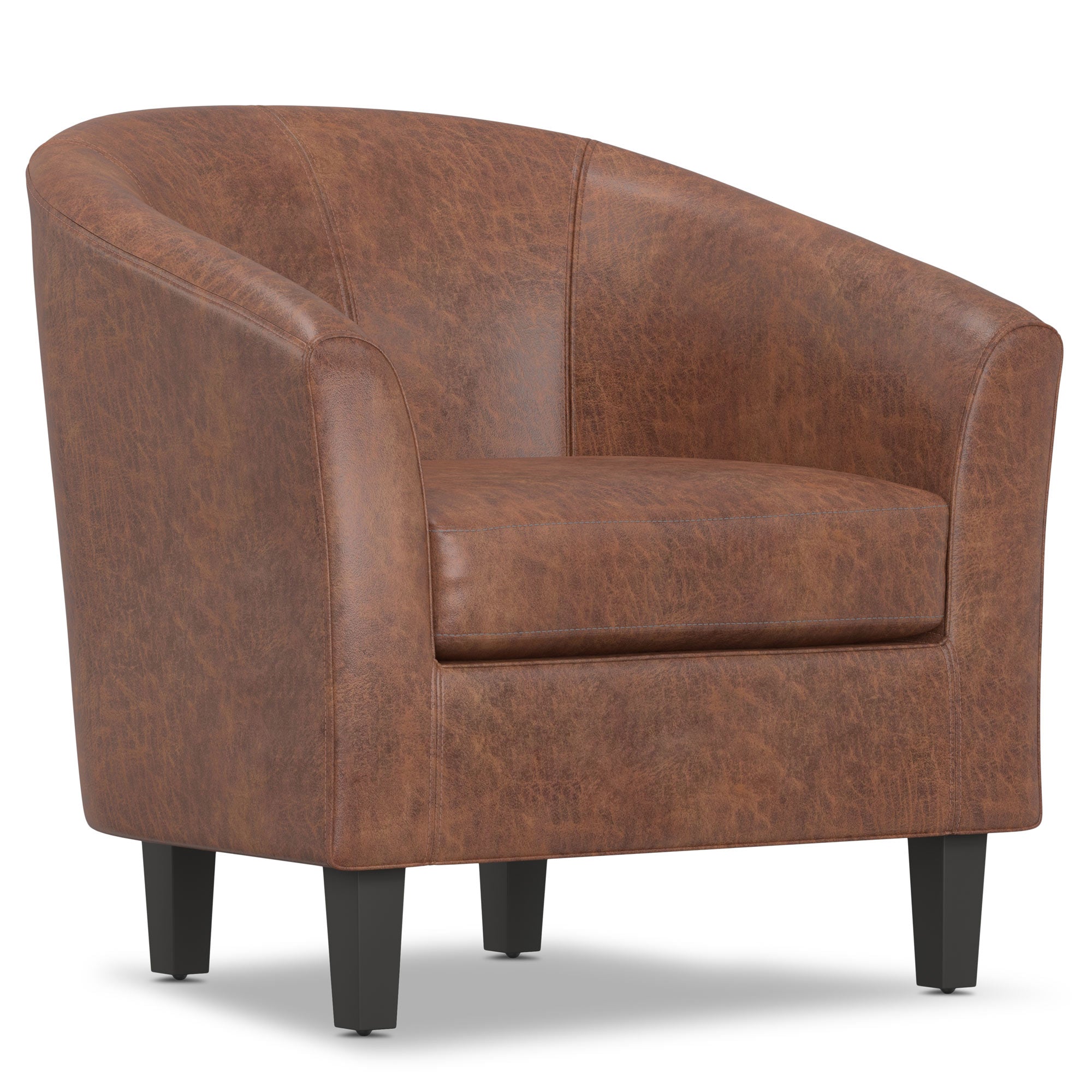 Austin Accent Chair in Distressed Vegan Leather