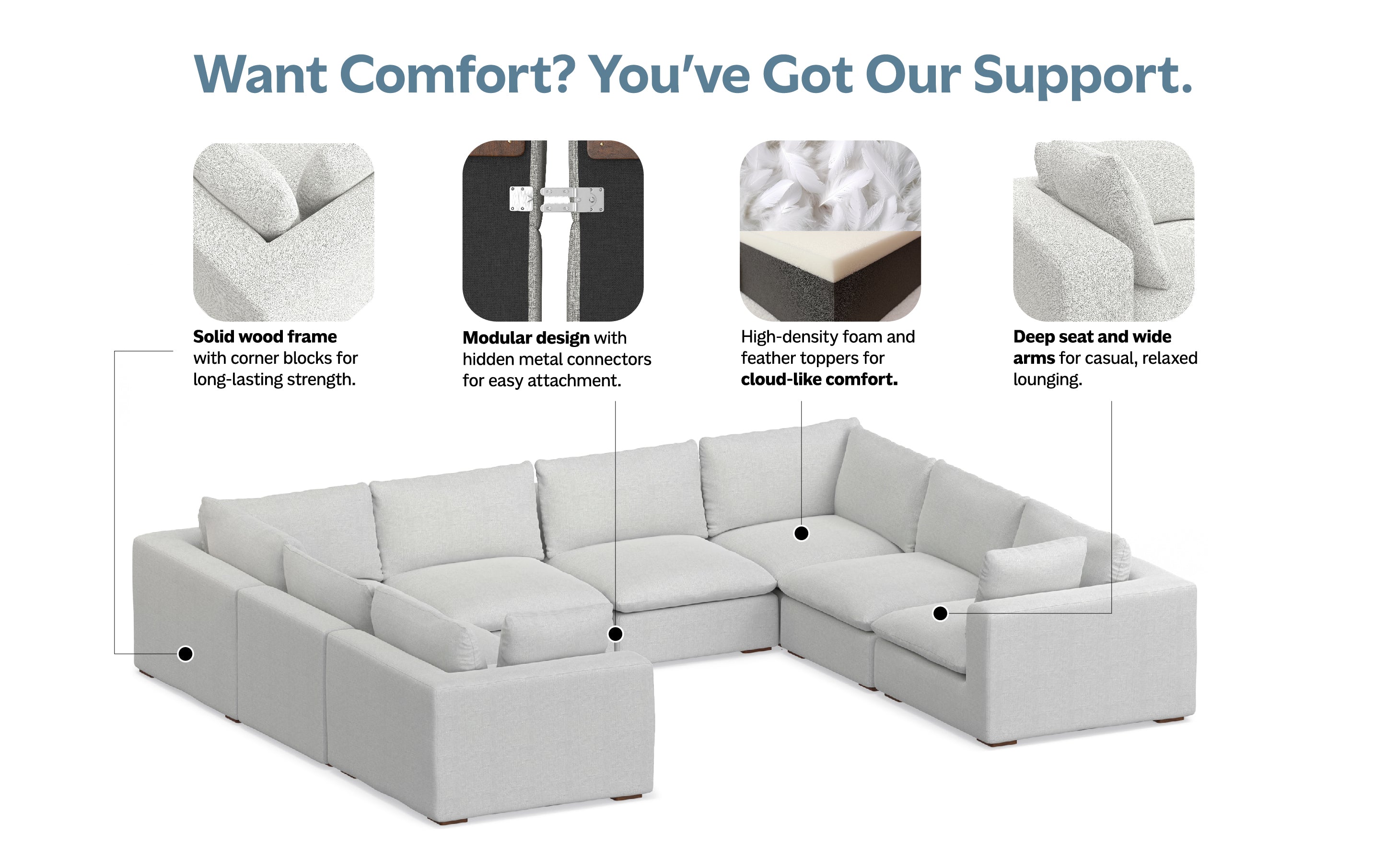 Jasmine U-Shaped Sectional