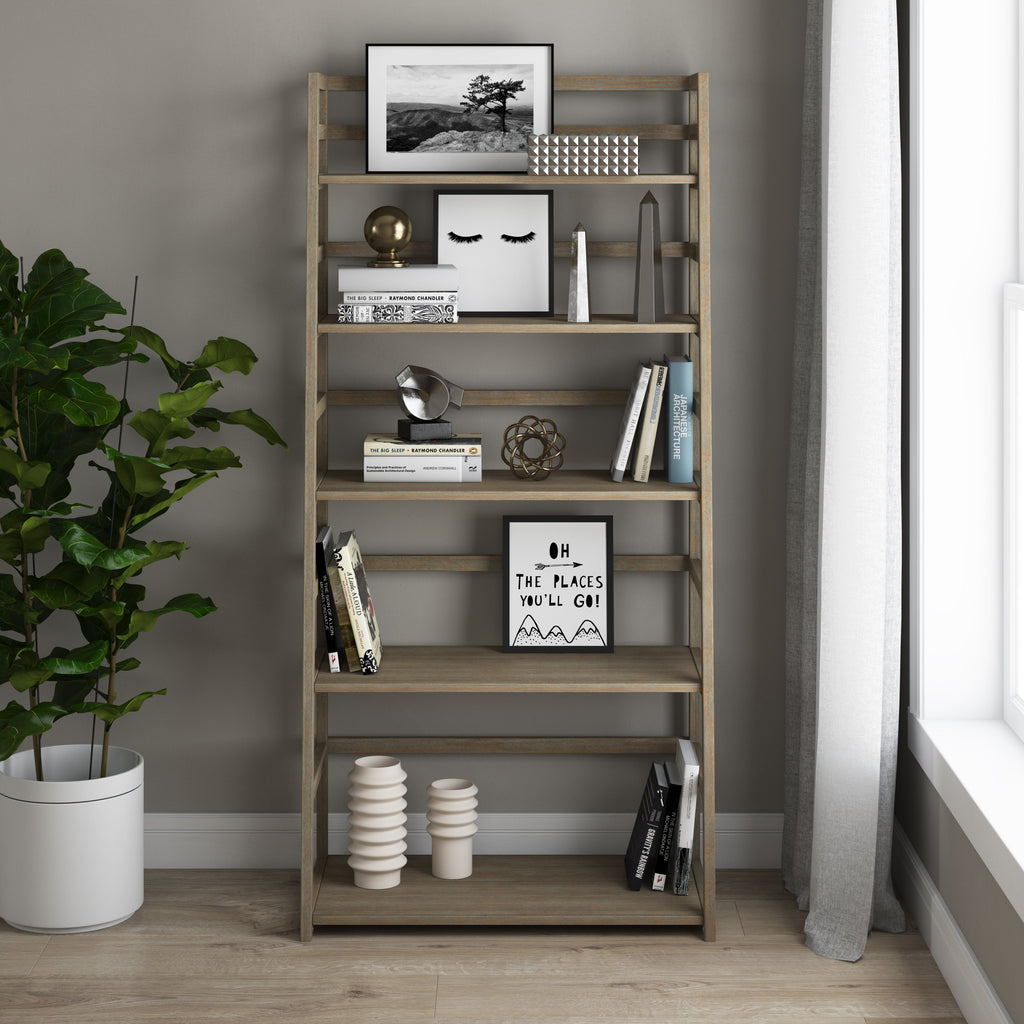 Acadian Ladder Shelf Bookcase