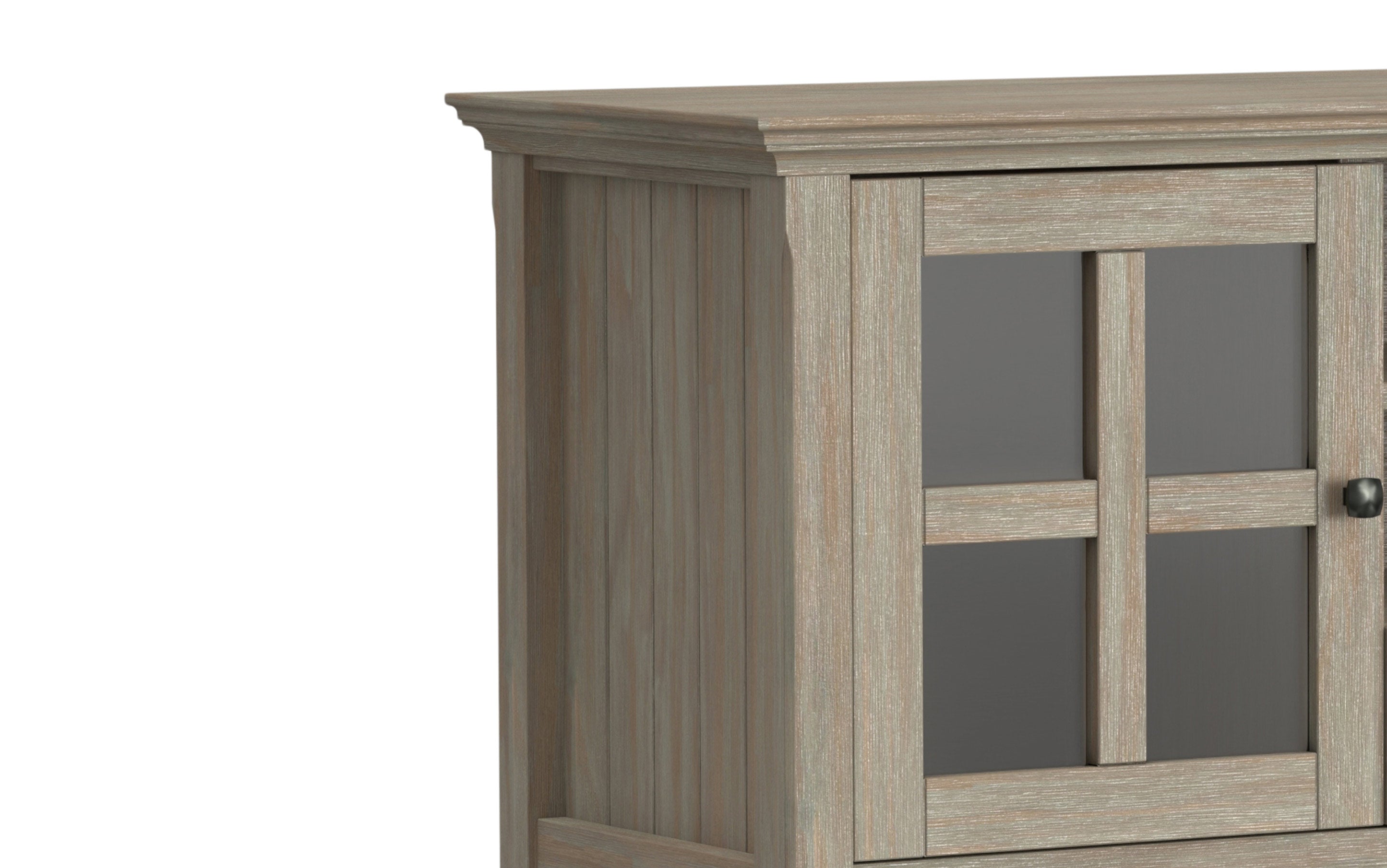Acadian 60 inch TV Media Stand in Distressed Grey