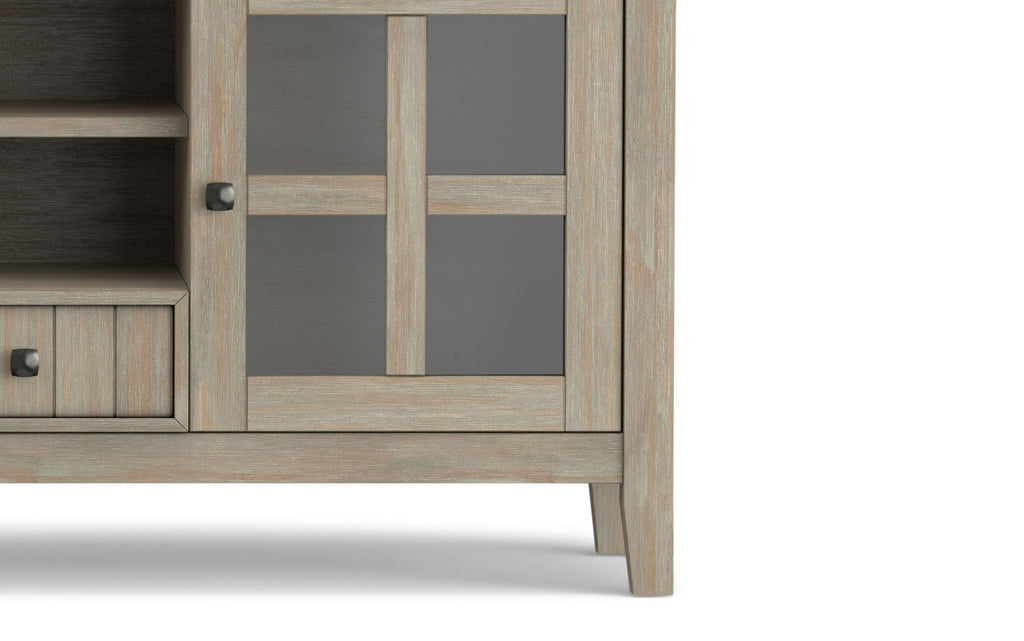 Acadian 60 inch TV Media Stand in Distressed Grey