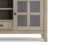 Acadian 60 inch TV Media Stand in Distressed Grey