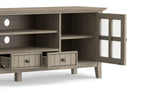 Acadian 60 inch TV Media Stand in Distressed Grey