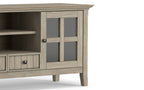Acadian 60 inch TV Media Stand in Distressed Grey