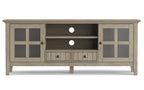 Acadian 60 inch TV Media Stand in Distressed Grey