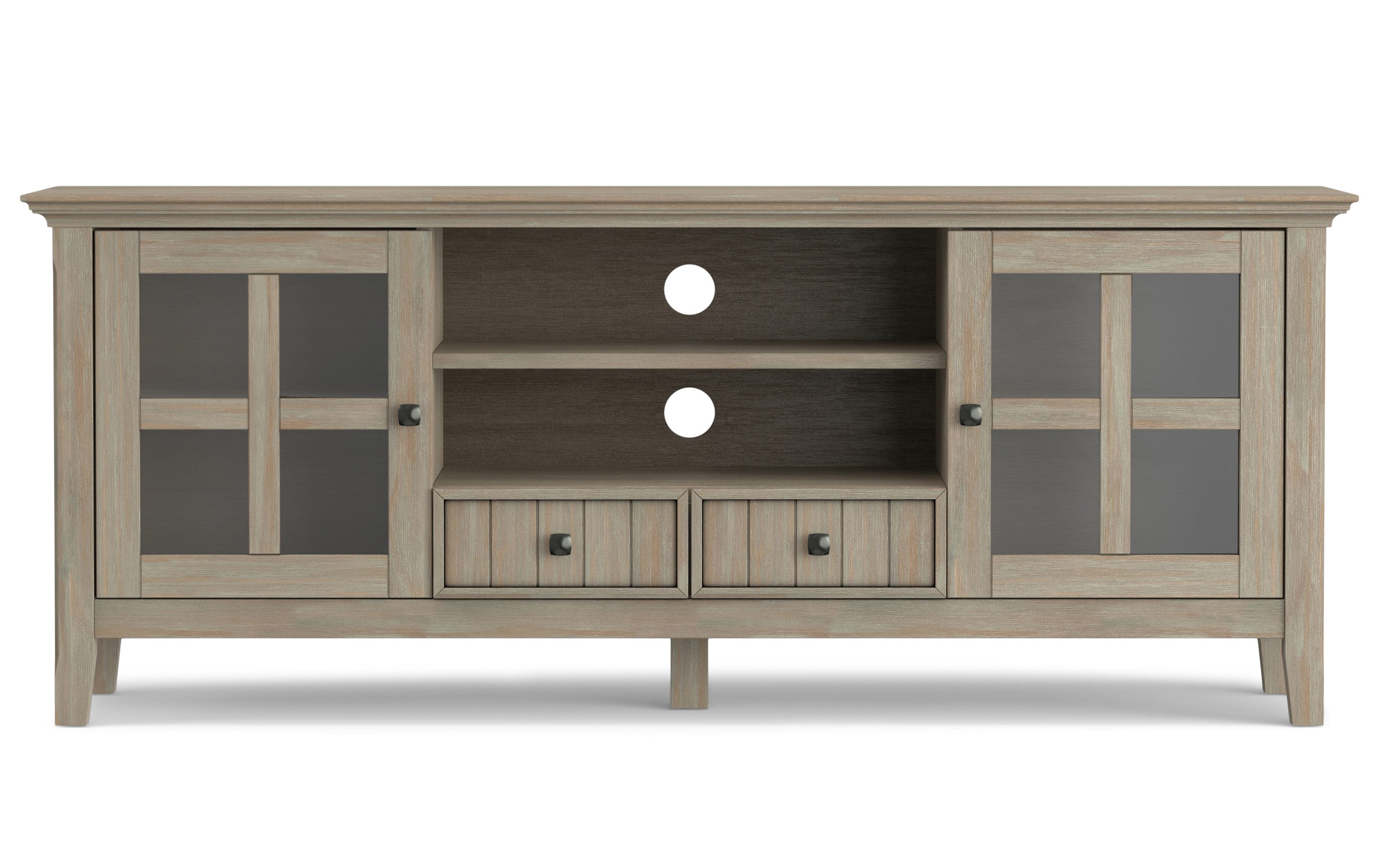 Acadian 60 inch TV Media Stand in Distressed Grey