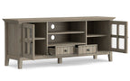 Acadian 60 inch TV Media Stand in Distressed Grey
