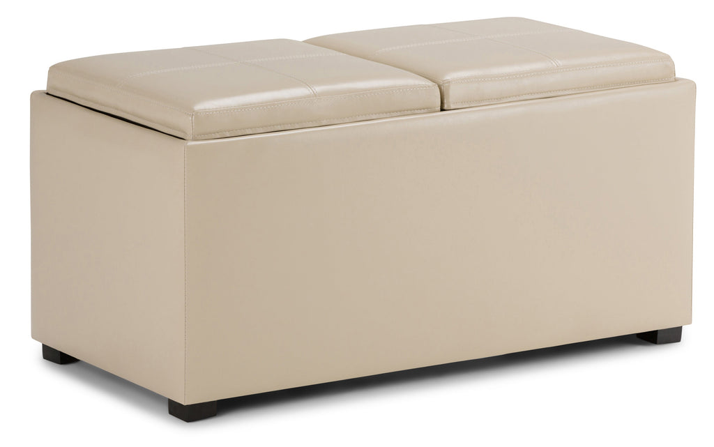 Avalon 5 Pc Storage Ottoman in Cream