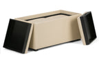 Avalon 5 Pc Storage Ottoman in Cream
