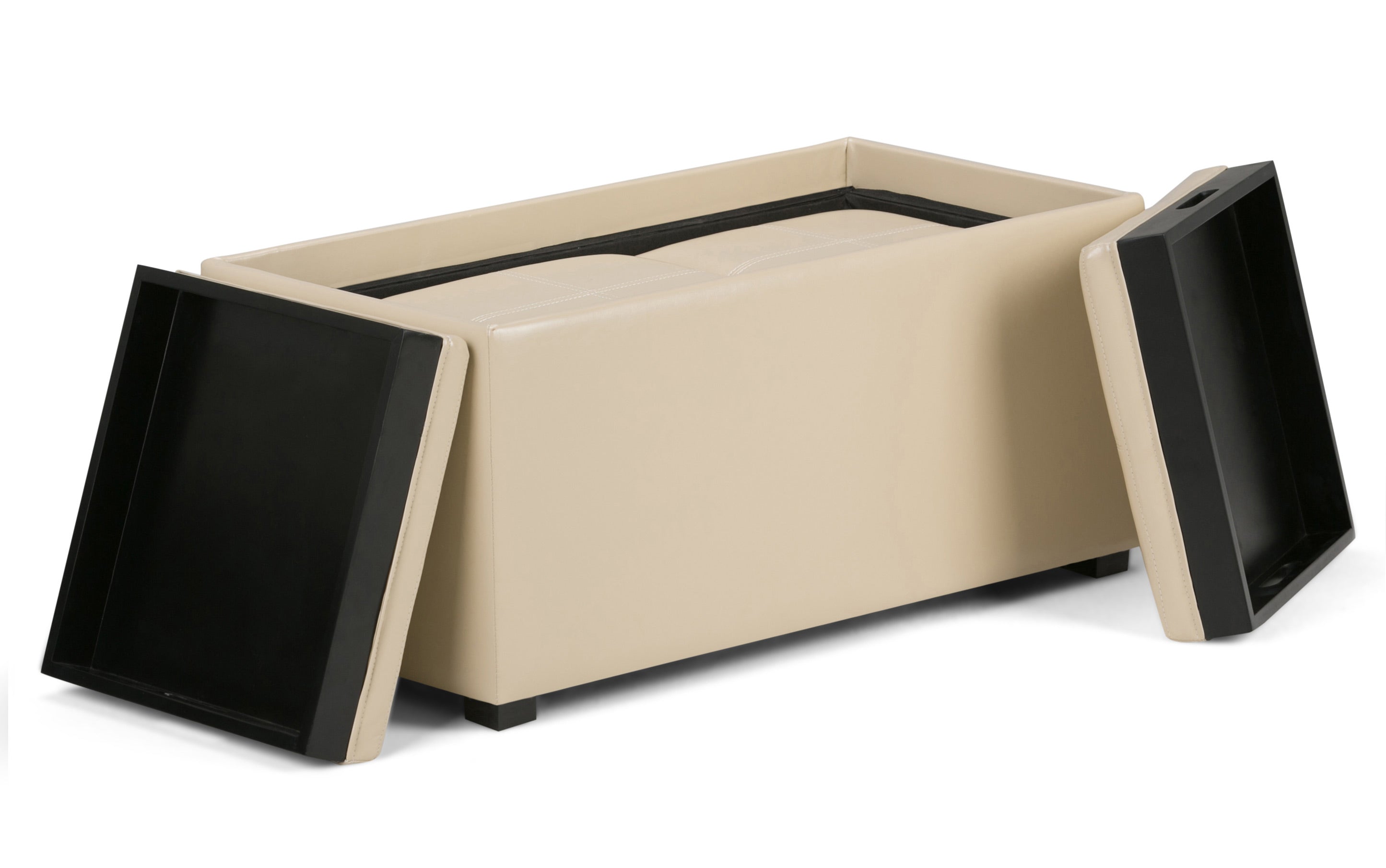 Avalon 5 Pc Storage Ottoman in Cream