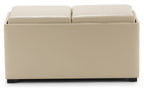 Avalon 5 Pc Storage Ottoman in Cream