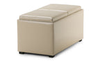 Avalon 5 Pc Storage Ottoman in Cream