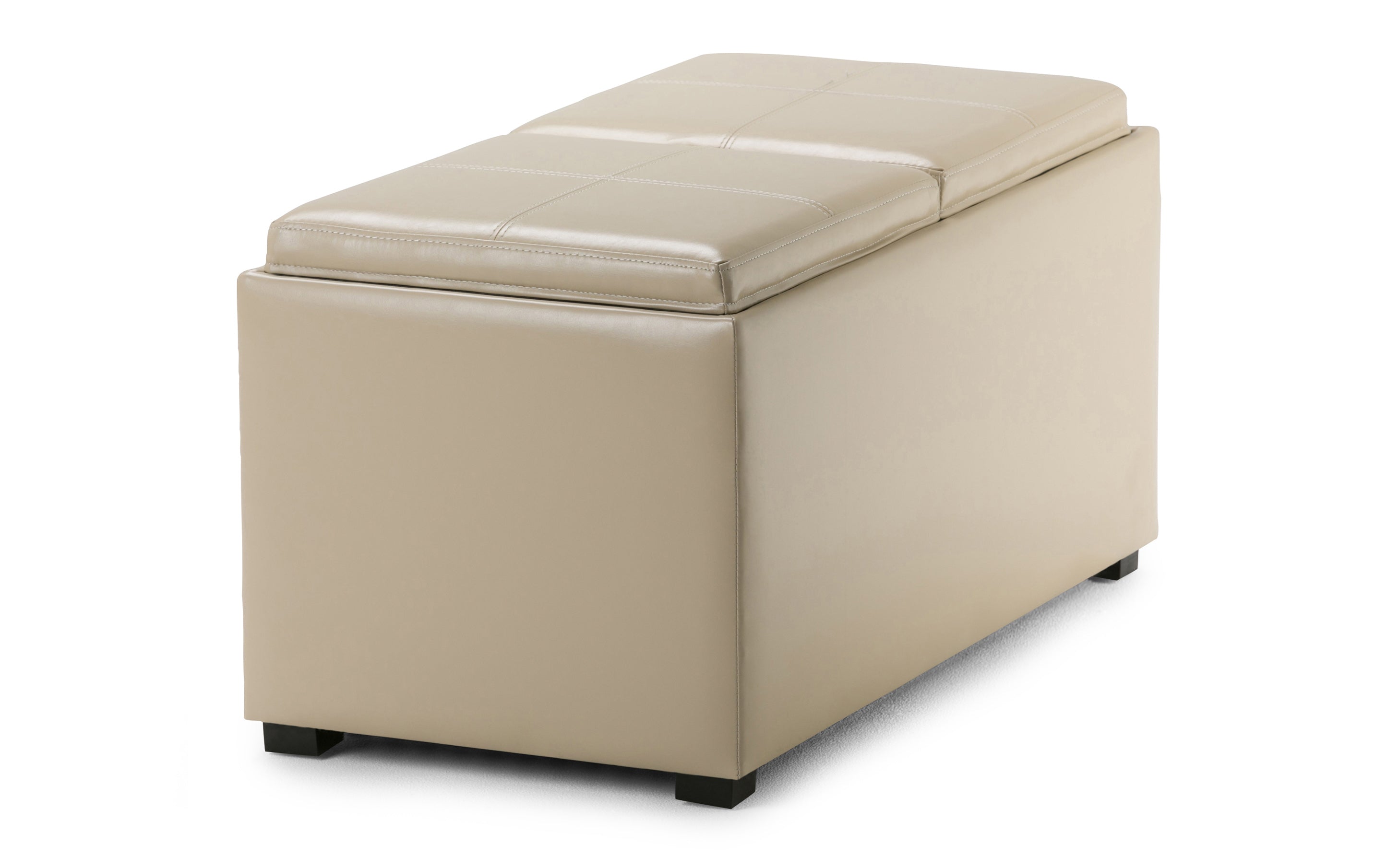 Avalon 5 Pc Storage Ottoman in Cream