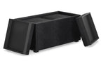 Avalon 5 Pc Storage Ottoman in Distressed Vegan Leather
