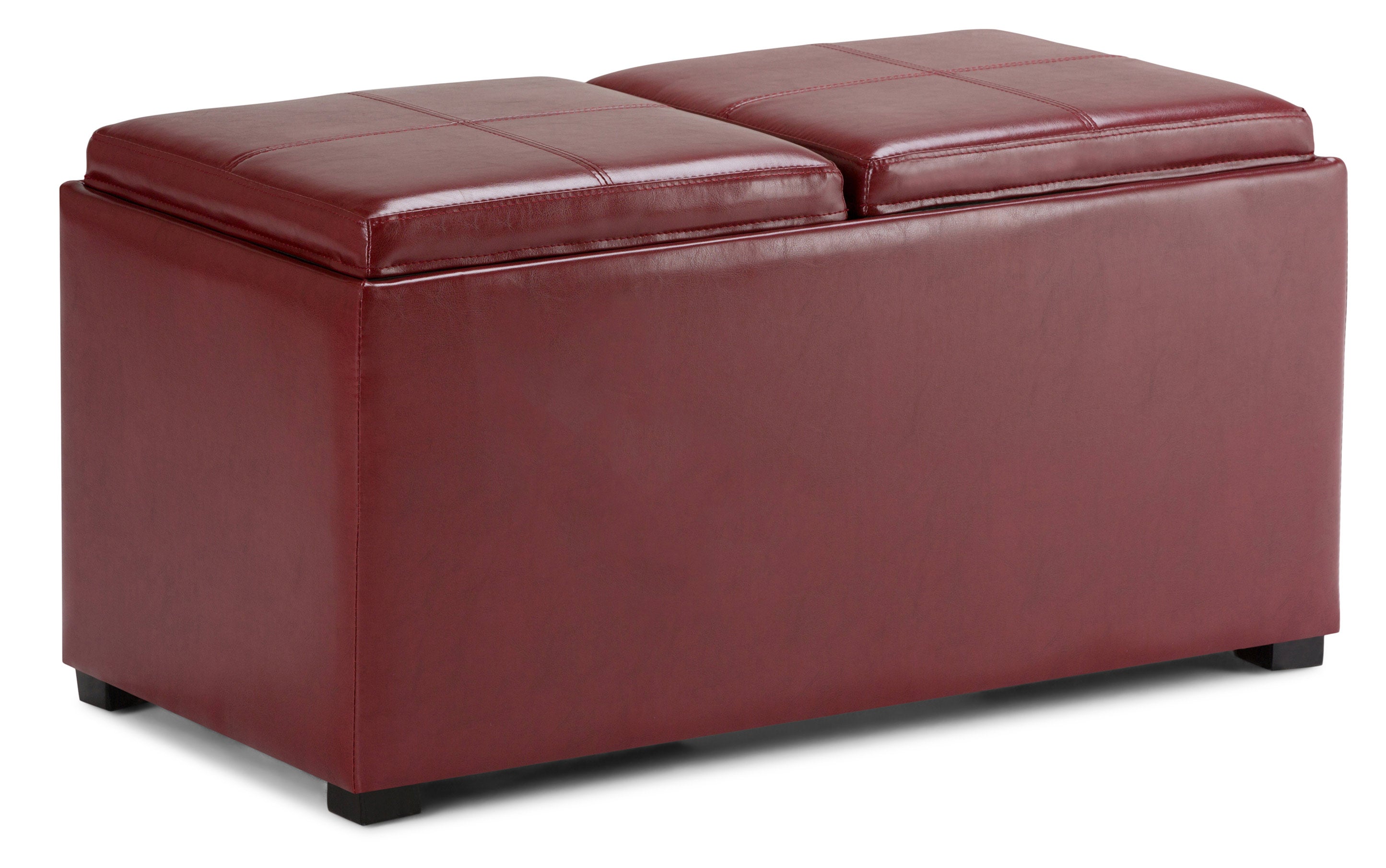 Avalon 5 Pc Storage Ottoman in Vegan Leather