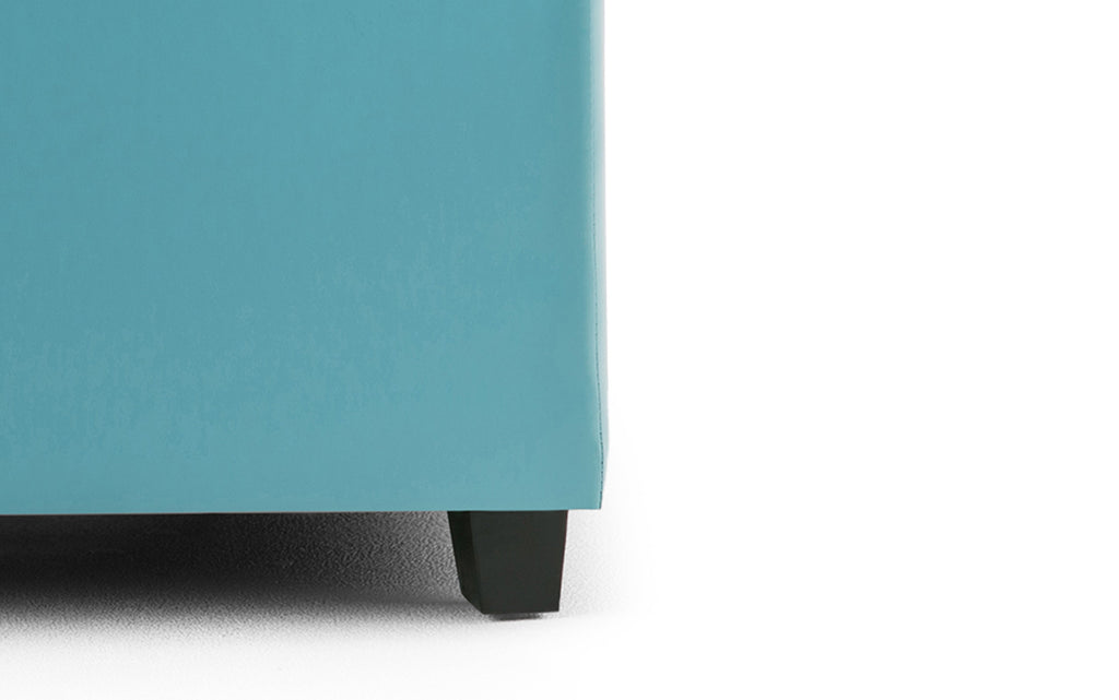 Cosmopolitan Storage Ottoman in Vegan Leather