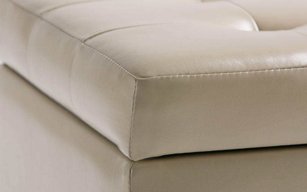Cosmopolitan Storage Ottoman in Vegan Leather