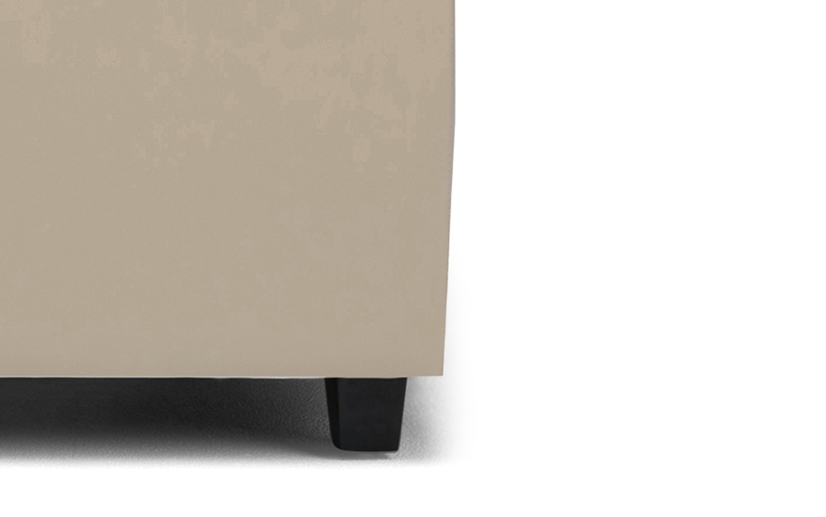 Cosmopolitan Storage Ottoman in Vegan Leather